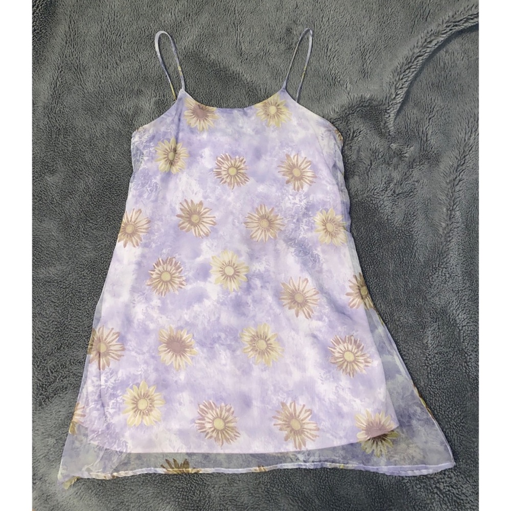 joule short purple lavender floral dress